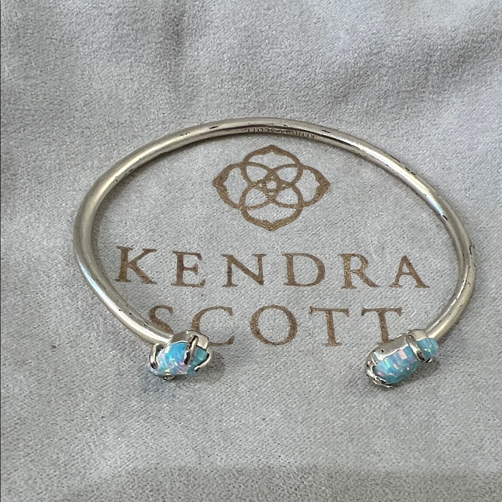Kendra Scott Cuff Bracelet with Aqua Accents